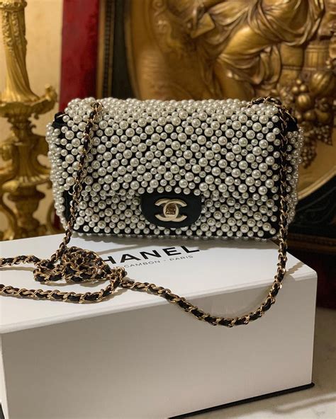 pearl flap bag chanel|chanel flap bag price euro.